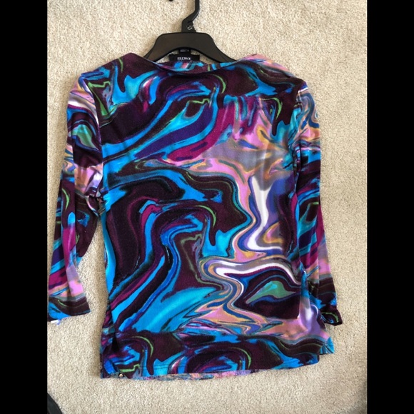 Kaktus clear sequin, multi color top. - Picture 4 of 5